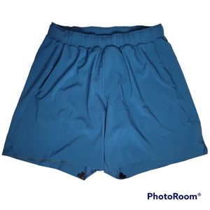 Lululemon Men's Teal Lagoon 6" Running Surge Lined Shorts Size Medium
